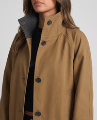 Abigail Relaxed Cropped Cotton Jacket - detail