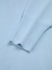 Clarisse oversized turtleneck jumper full look detail