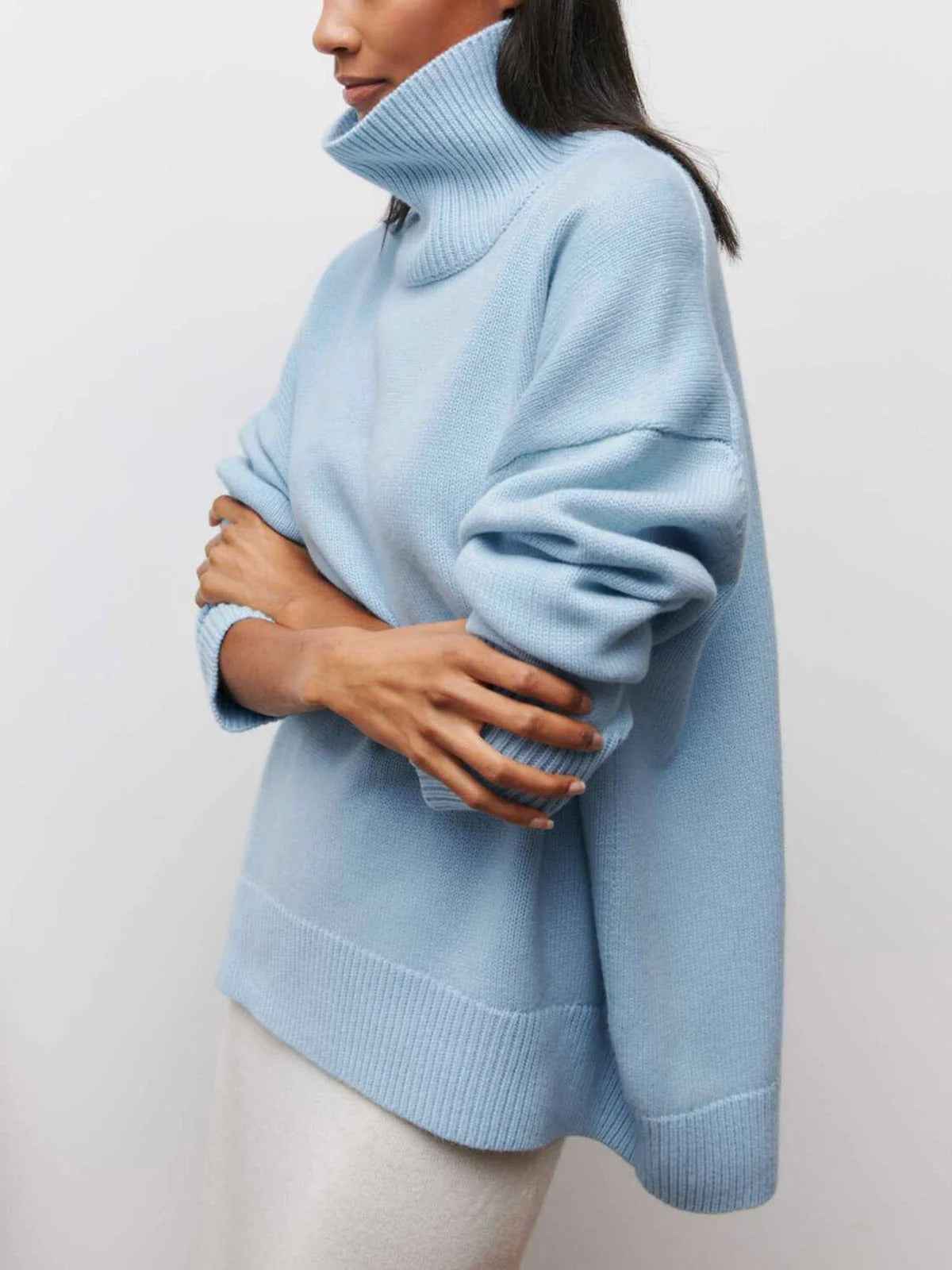 Clarisse | Women's Oversized Turtleneck Jumper