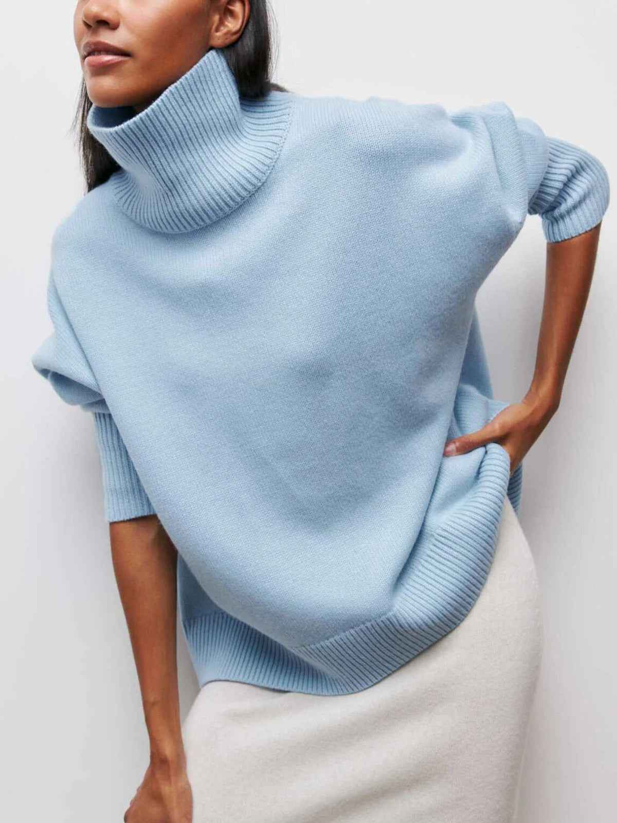 Clarisse | Women's Oversized Turtleneck Jumper
