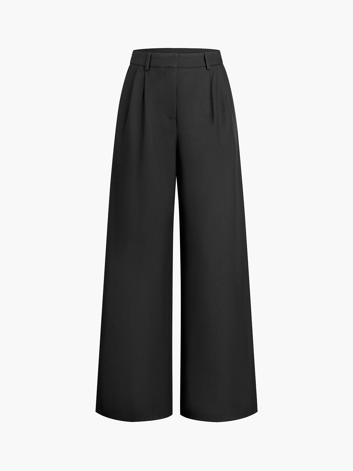 Brigitta high waisted pleated wide leg trousers additional view 6