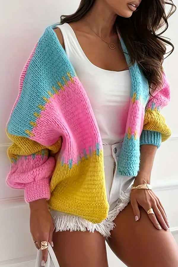Celestine knit cardigan in Rose