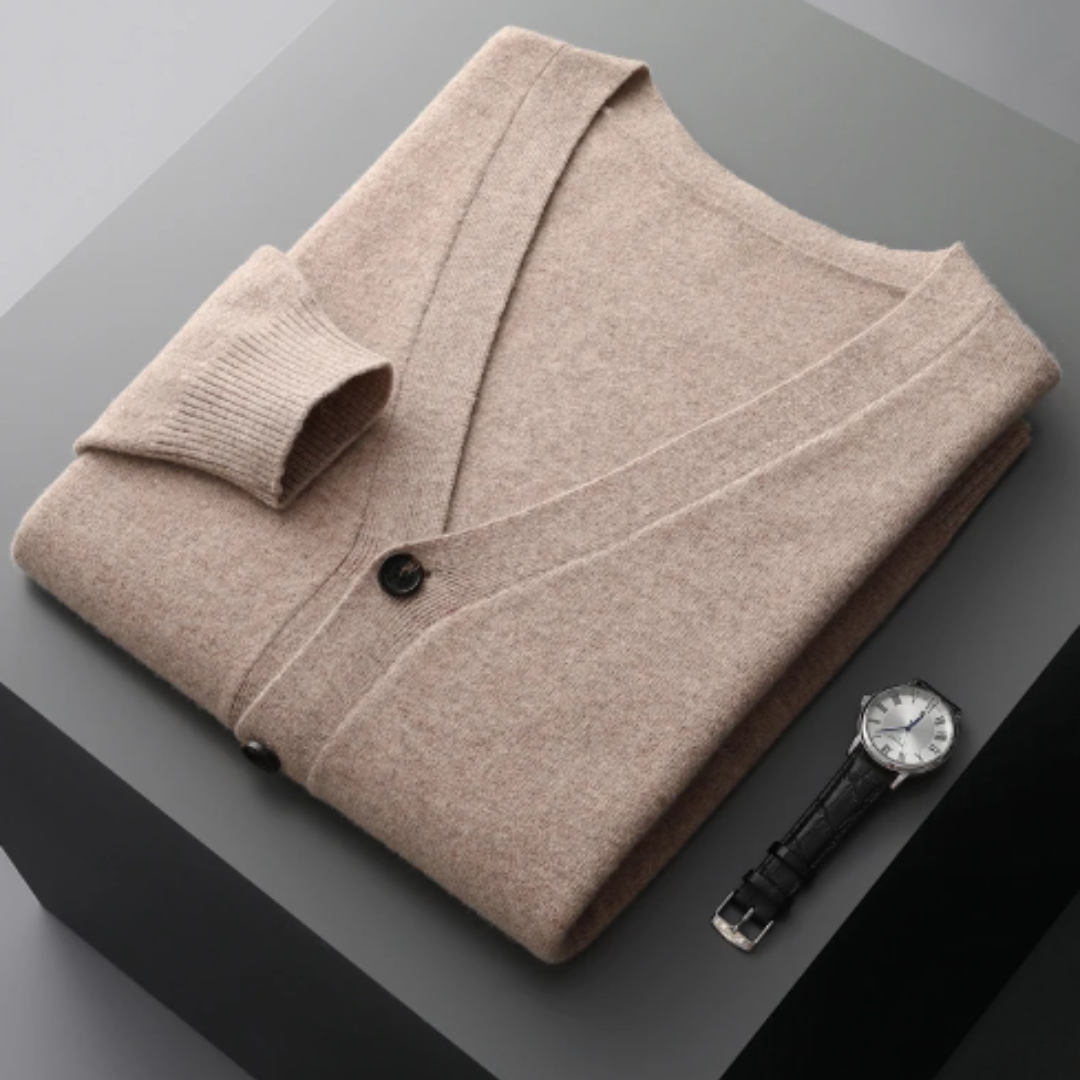 Ivor | Men's V-Neck Button-Down Cardigan