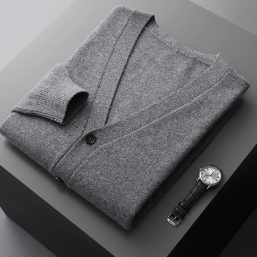 Ivor | Men's V-Neck Button-Down Cardigan