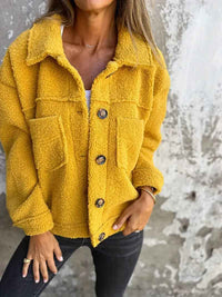 Pascaline | Women's Button-Down Relaxed Fit Jacket Classic Collar