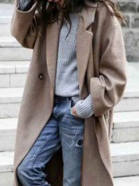 Magnolia | Women's Oversized Long Coat Single Breasted