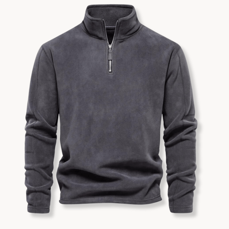 Winslow quarter zip pullover jumper in Grey