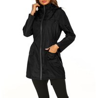 Paloma hooded anorak jacket in Black