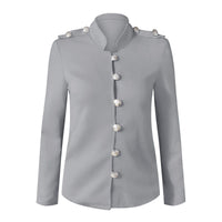Lysandra military jacket detail view seven