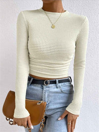 Bettina | Women's Fitted Long Sleeve Crew Neck Top