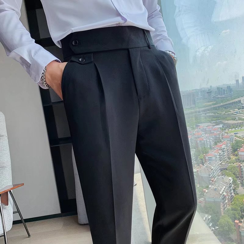 Arundel trousers pleated cuff detail