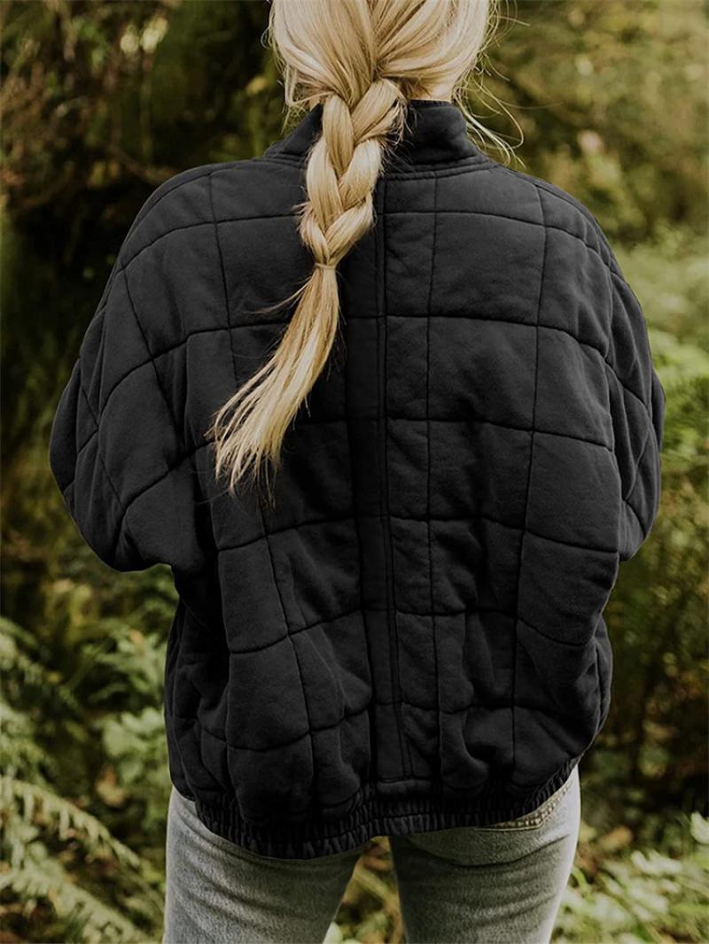 Viola quilted jacket side pocket detail