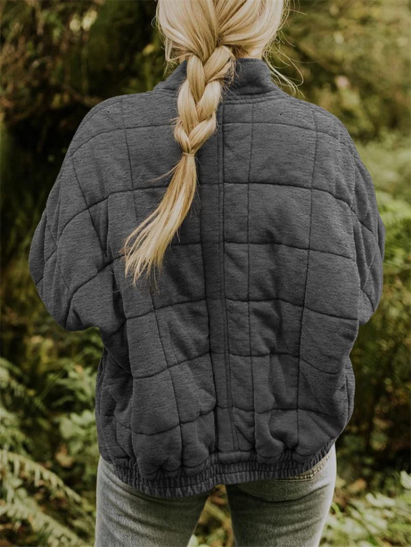 Viola quilted jacket quilting detail