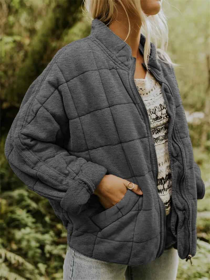 Viola | Women's Oversized Quilted Jacket Drop Shoulder