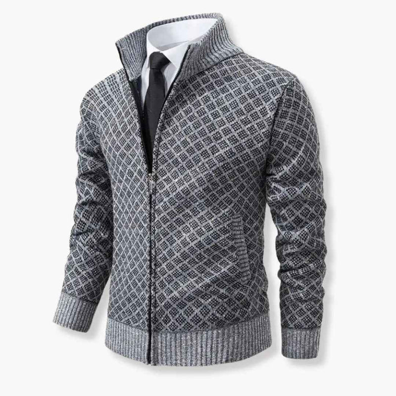 Warren | Men's Full-Zip Stand Collar Knit Jacket