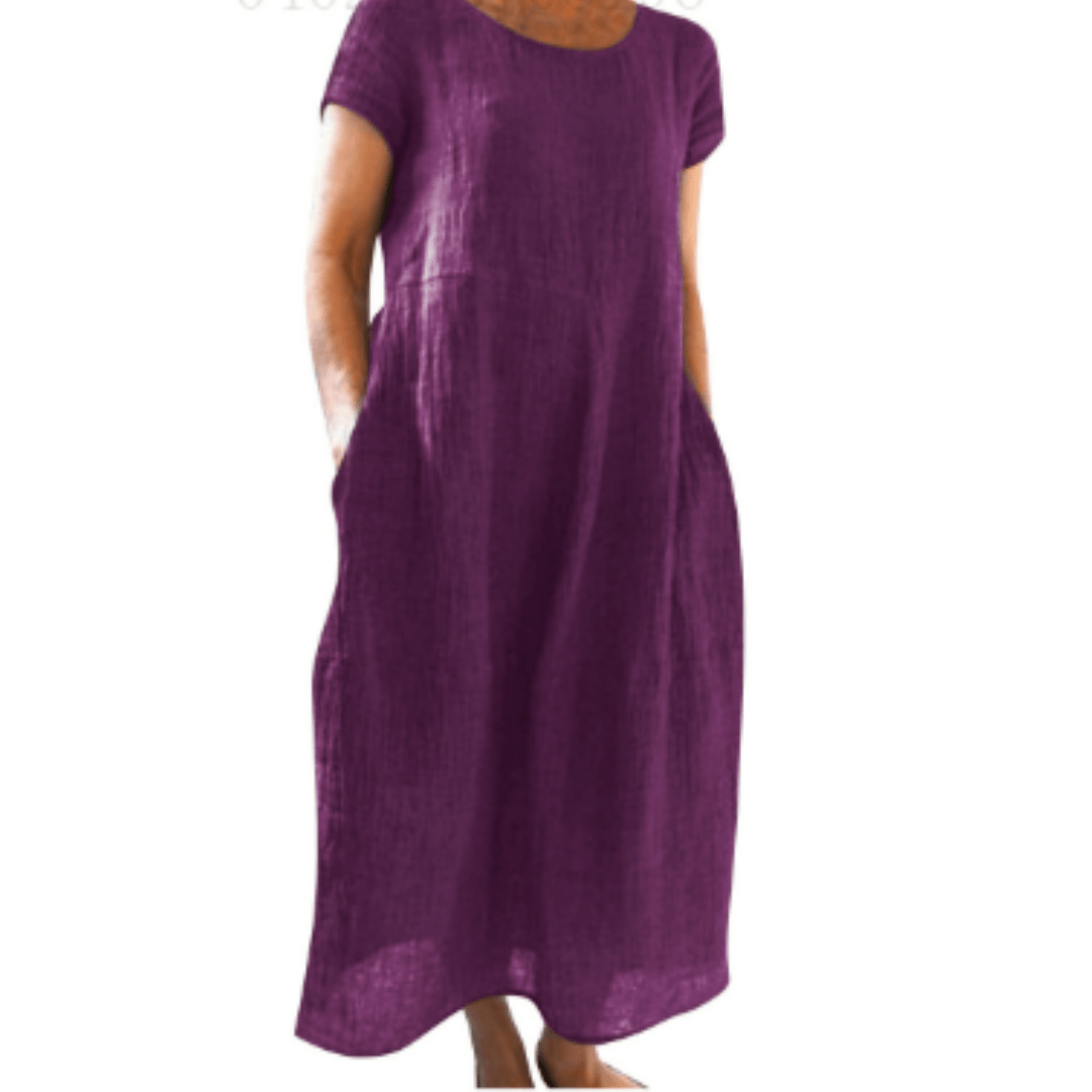 Marguerite midi dress in Burgundy