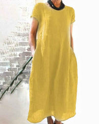Marguerite midi dress in Yellow