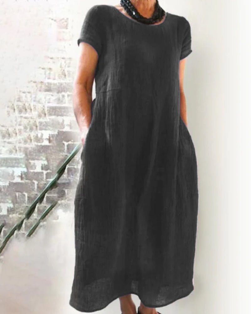 Marguerite midi dress in Black