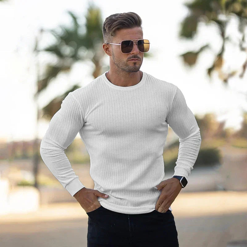 Clifton jumper tapered cuff detail