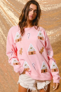 Melisande Christmas jumper detail view 11