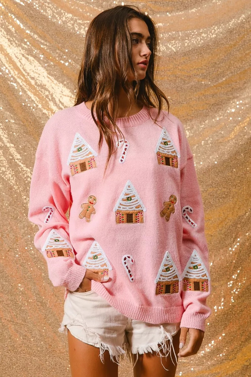 Melisande Christmas jumper detail view 9
