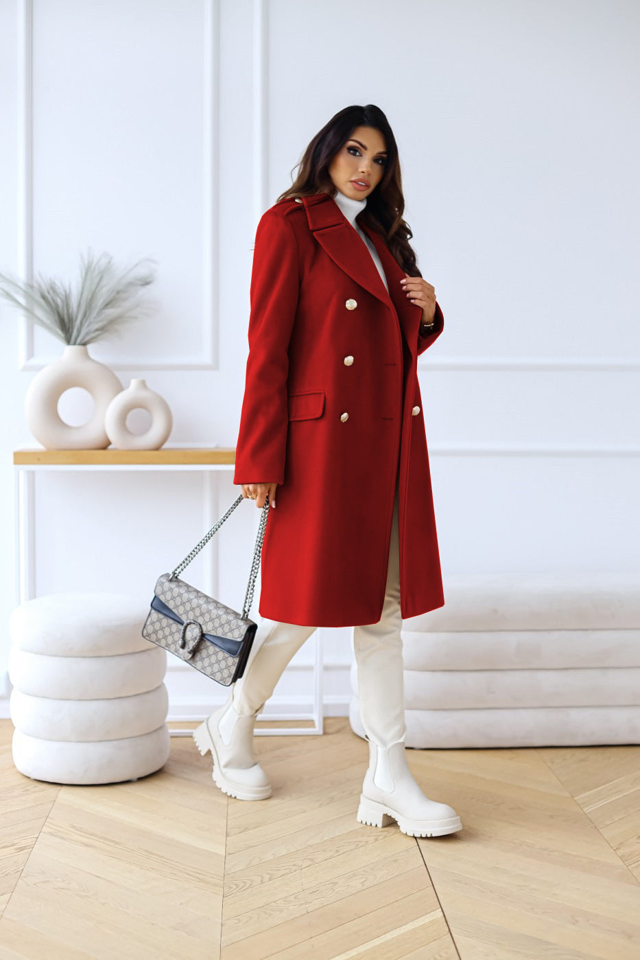 Hyacinth long coat view 6