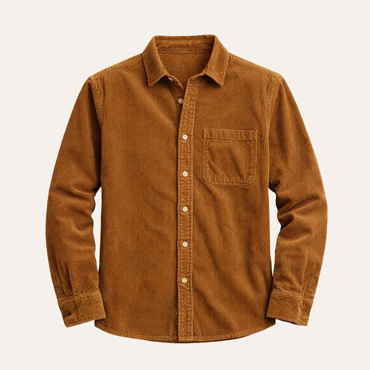 Cary | Men's Corduroy Cotton Casual Long Sleeve Shirt