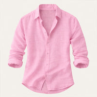 Whitlock linen shirt detail view six