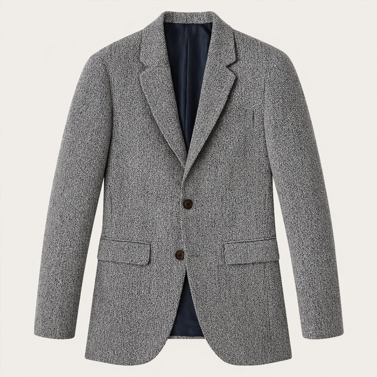 Manfred | Classic Herringbone Wool Blend Blazer