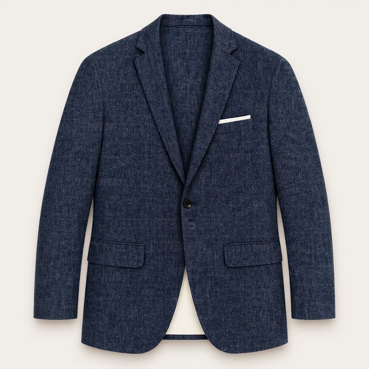 Malachi | Single Breasted Slim Fit Linen Blend Blazer