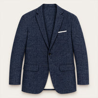Malachi | Single Breasted Slim Fit Linen Blend Blazer