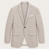 Malachi | Single Breasted Slim Fit Linen Blend Blazer