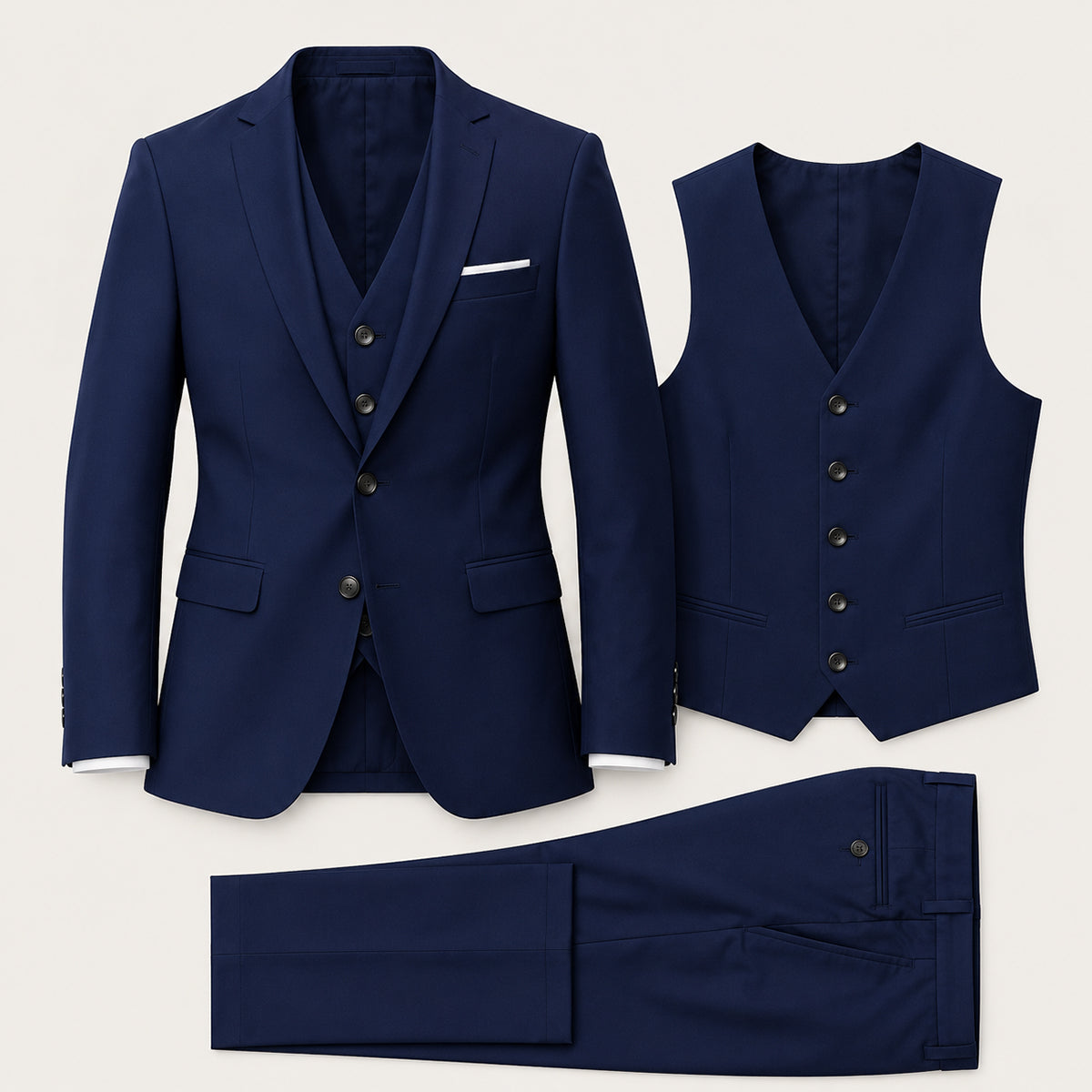 Orlando | Men's Three-Piece Blazer, Waistcoat and Trousers Suit