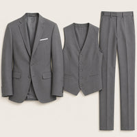 Norman | Men's 3 Piece Suit Set with Blazer, Gilet and Trousers