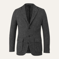 Ludovic | Single Breasted Wool Herringbone Tweed Blazer
