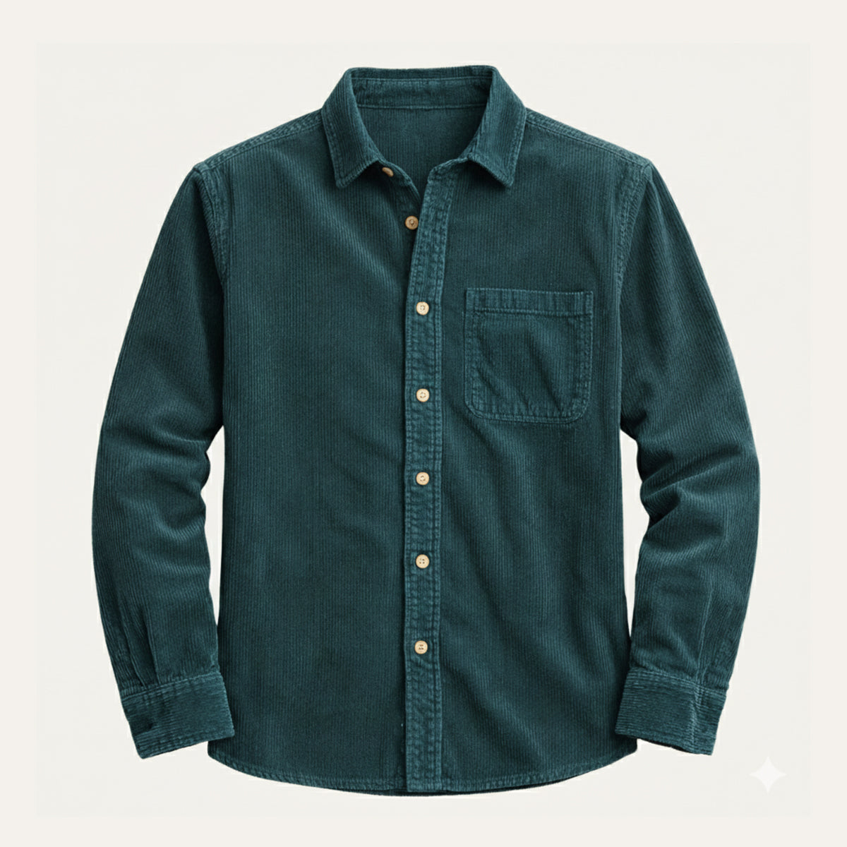 Cary corduroy shirt Turquoise