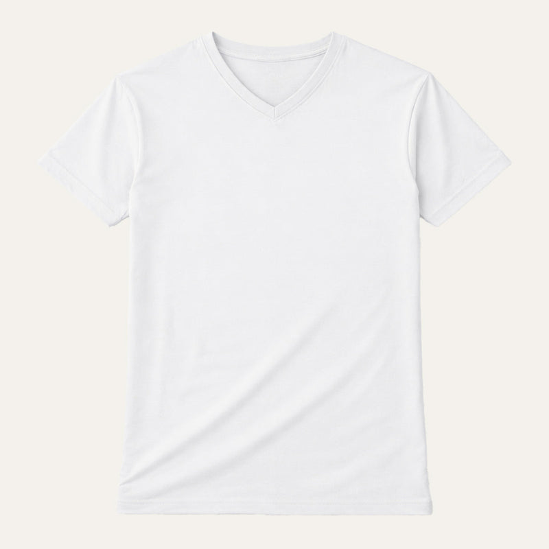 Leo | Men's V Neck Slim Fit Cotton T-Shirt