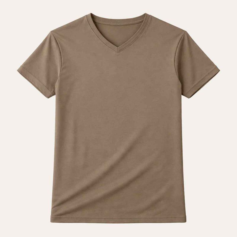 Leo | Men's V Neck Slim Fit Cotton T-Shirt