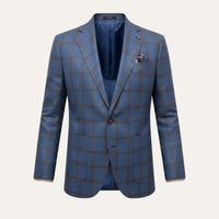 Luther | Checked Double Breasted Plaid Blazer Jacket