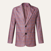 Luther | Checked Double Breasted Plaid Blazer Jacket