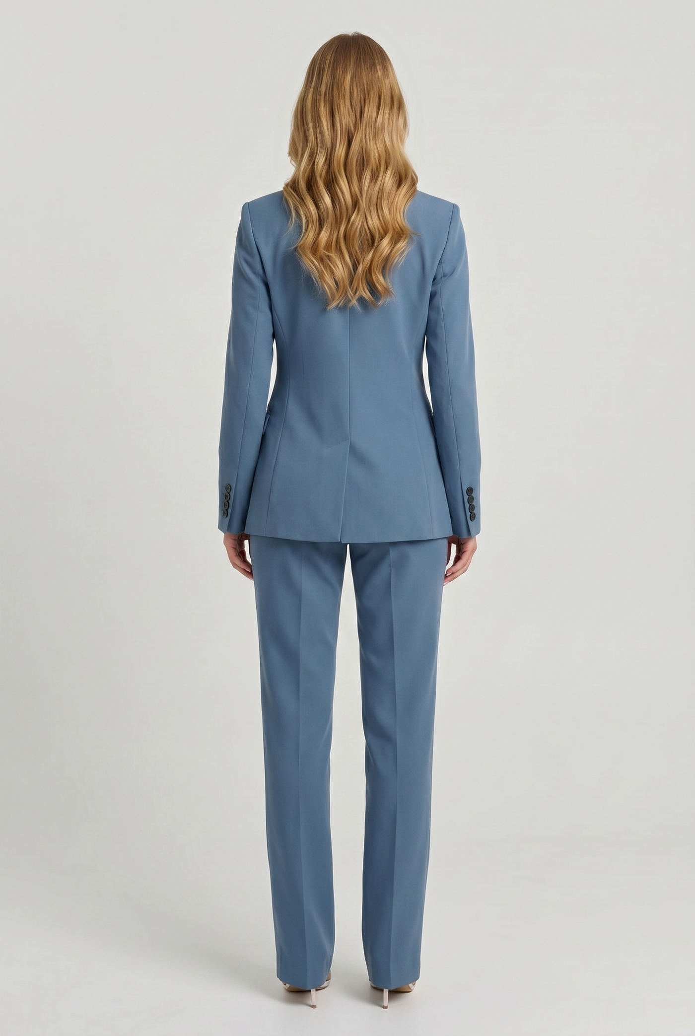 Bianca Blazer Trousers Suit Blue - Back