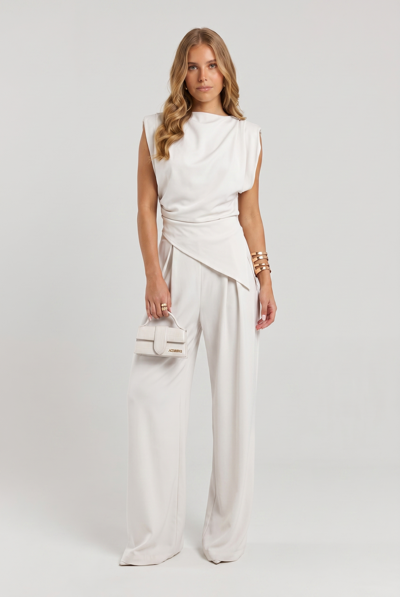 Harper Two-Piece Set White - Front