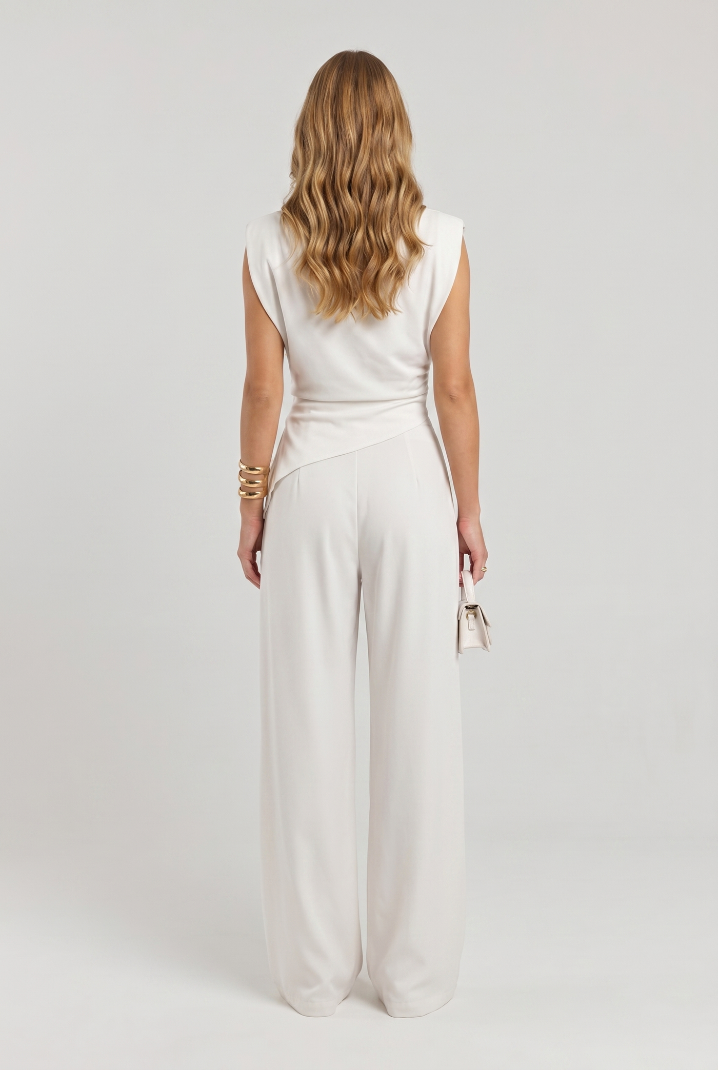 Harper Two-Piece Set White - Back