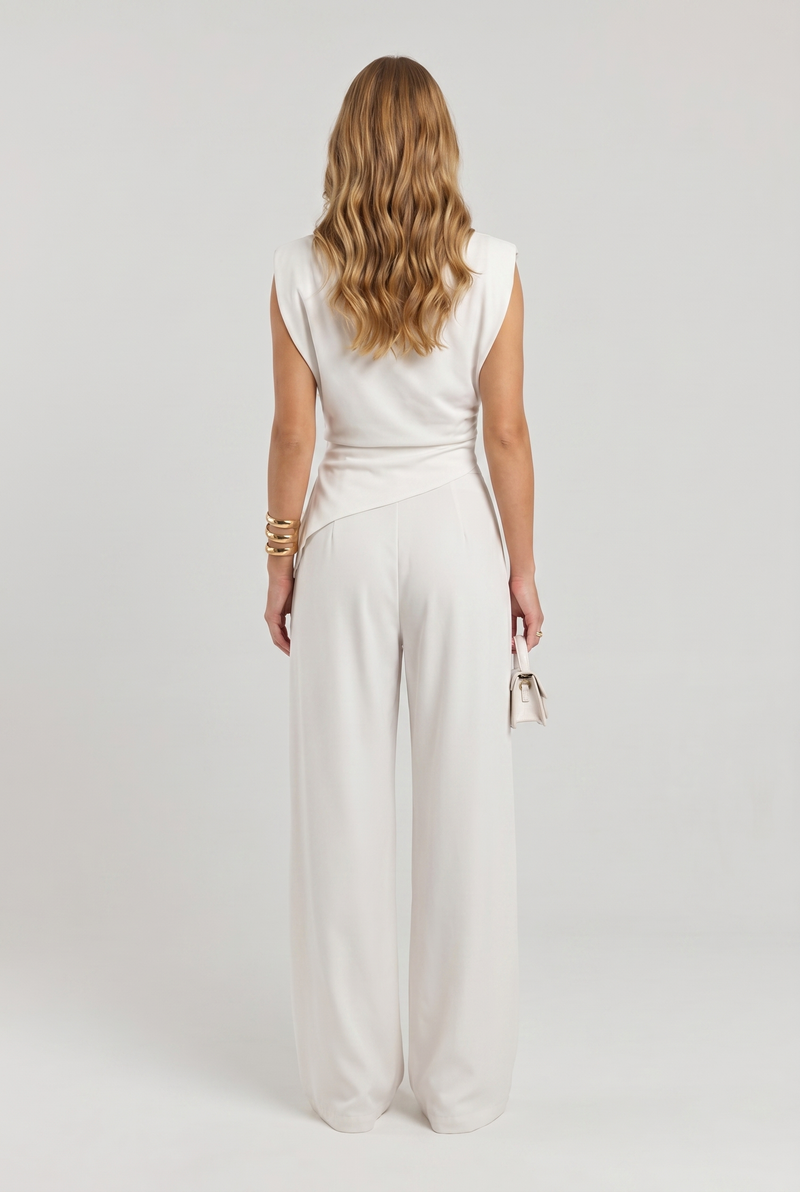 Harper Two-Piece Set White - Back
