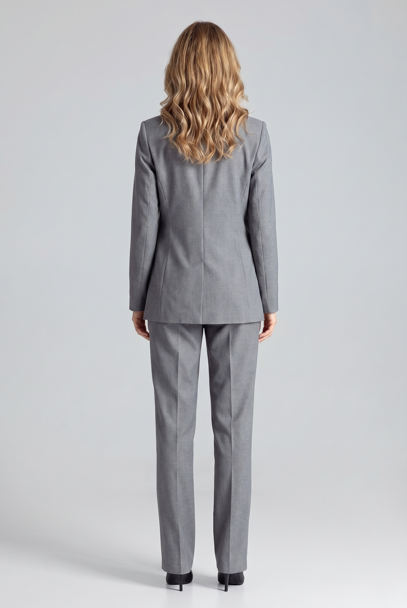 Bianca Blazer Trousers Suit Gray - Back