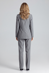 Bianca Blazer Trousers Suit Gray - Back