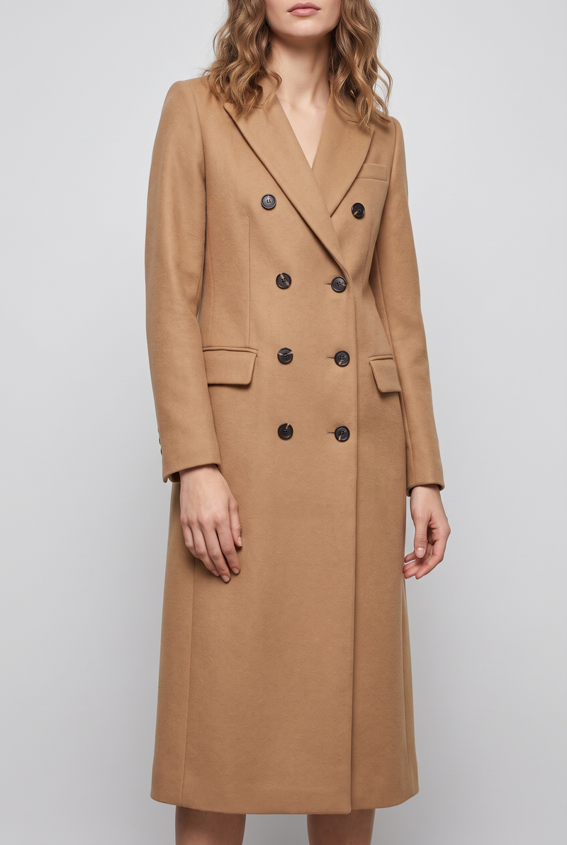 Dorothea | Women's Double Breasted Wool Coat Camel