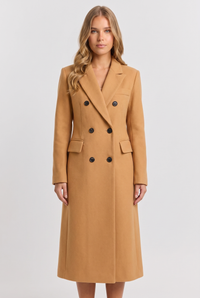 Dorothea | Women's Double Breasted Wool Coat Camel (v2)