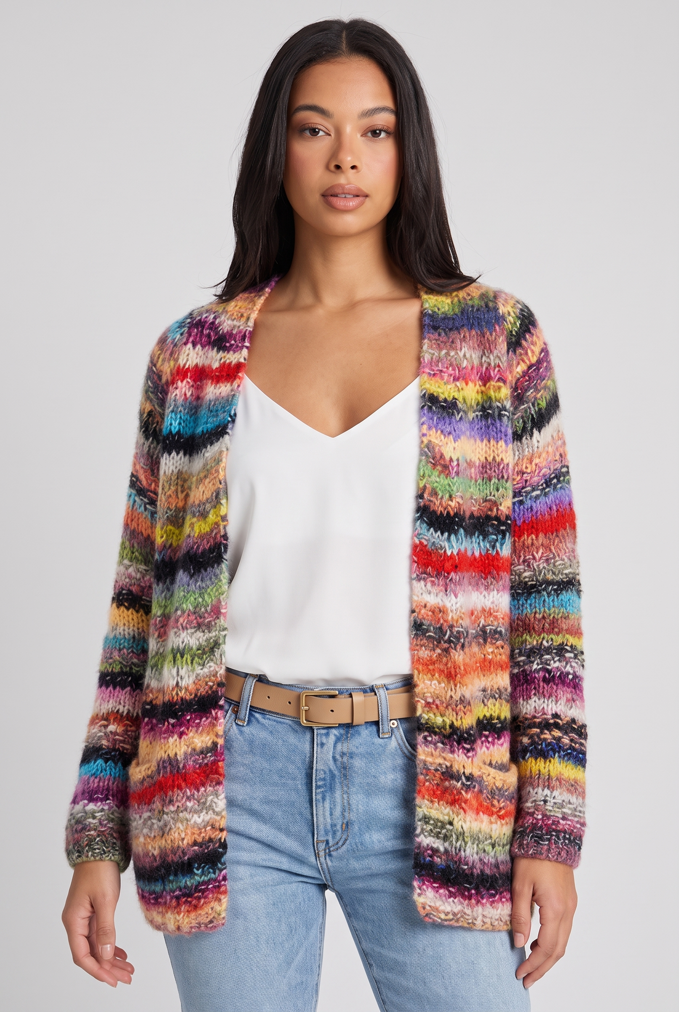 Aurelia | Women's Boho Striped Cardigan (v2)