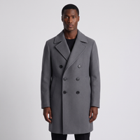 Eldridge | Men's Double Breasted Wool Coat Grey